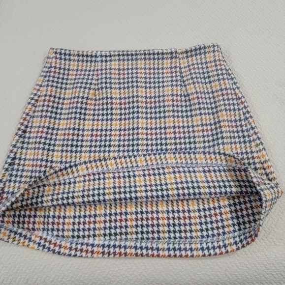Sadie & Sage Multicolor Houndstooth Women's Skirt Size Large - Picture 3 of 10